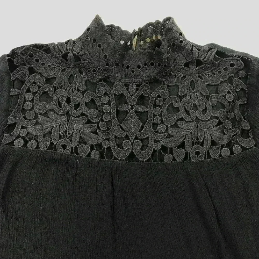 Who What Wear Women's Black Long Sleeve Top Size Large - Picture 2 of 4